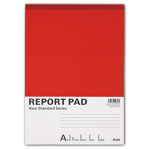 ﾚﾎﾟｰﾄﾊﾟｯﾄﾞ A4 A罫 50枚 1ｾｯﾄ(10冊)画像