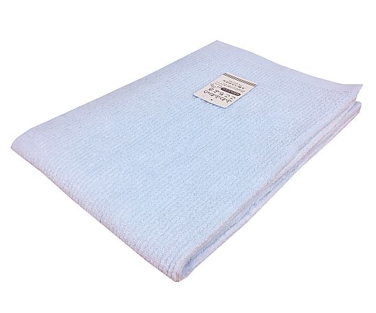 大判バスタオル 無撚糸リブカラー 70×140cm BLUE 1セット（10枚入）画像