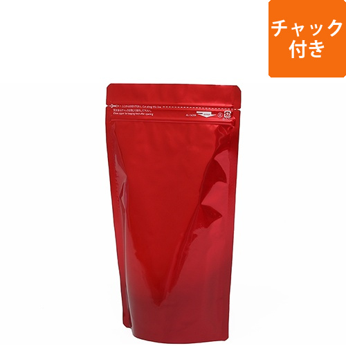 セイニチ ラミジップ アルミ赤  チャック付きスタンド袋（140×200×底マチ41mm)画像
