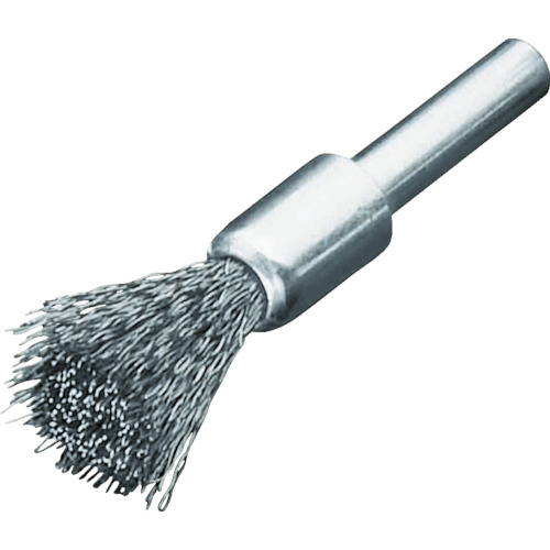 軸付ｴﾝﾄﾞ型ﾌﾞﾗｼ ｽﾃﾝﾚｽ線0.3 Φ12 1個画像