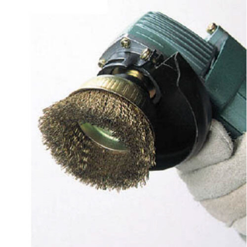 電動工具用ｶｯﾌﾟﾌﾞﾗｼ 真鍮ﾒｯｷ 外径85mm 1個