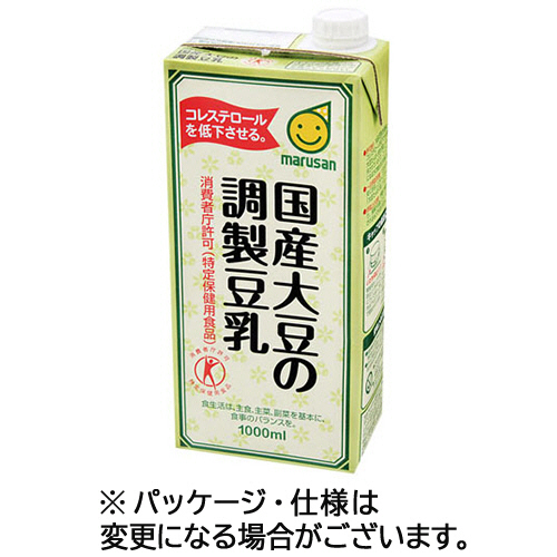 国産大豆の調製豆乳 1L 紙ﾊﾟｯｸ 1ｹｰｽ(6本)画像