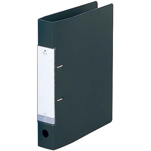 Ｄリング２穴ファイル　黒Ａ４縦背幅４６ｍｍ画像