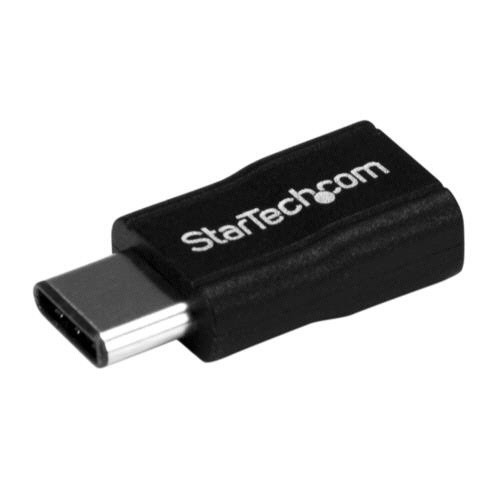 USB　C-MicroB変換アダプタ　ブラック　1個
