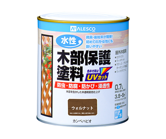 水性木部保護塗料　ウォルナット　0.7L画像