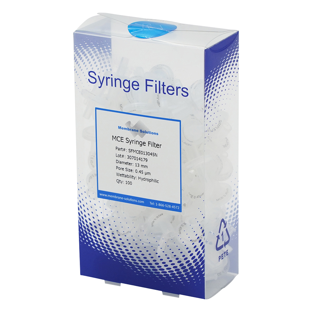シリンジフィルター（親水性）MCE φ13mm/φ0.45μm 1箱（100個入）画像