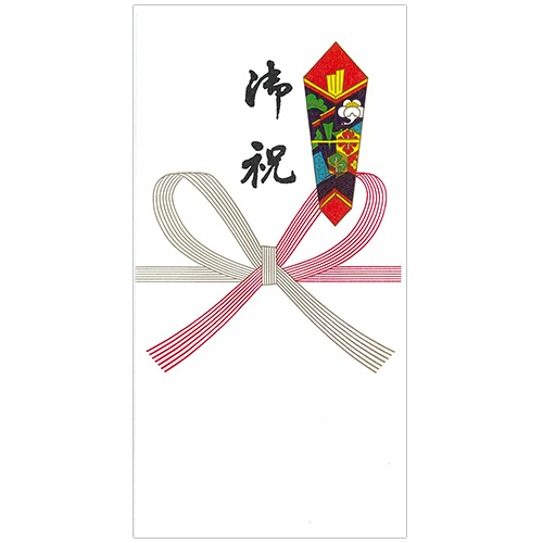 新万円袋　七本花結　御祝　ワンタッチ　1セット(100枚:10枚×10パック)画像