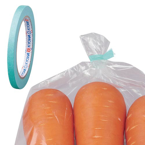 手で切れるバッグシーリングテープ紙　ミント　２０巻