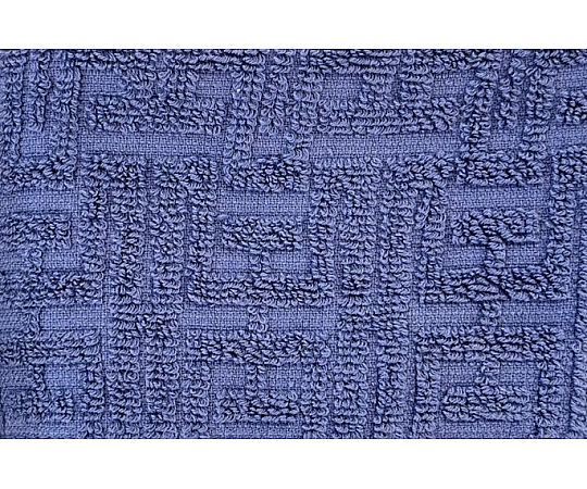 フェイスタオル2P バラエティカラー5 NAVY 34×80cm 1セット（2枚×10袋入） パッケージが正面から見える状態で、色とりどりのタオルが2枚並べられている。