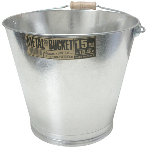 ﾄﾀﾝ製ﾊﾞｹﾂ 15型(薄板) 1個画像