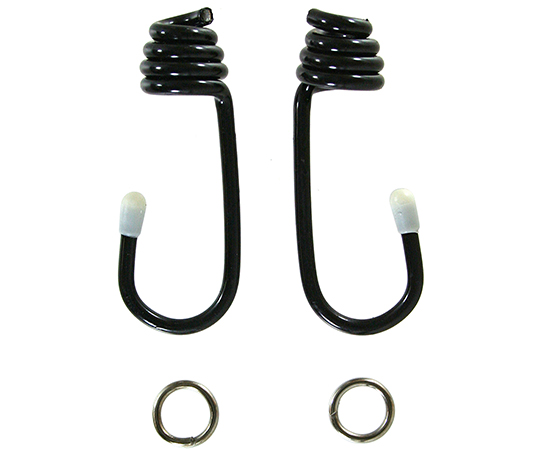 丸ゴム金具　黒　6mm　2個入画像