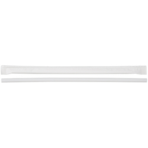 紙袋入ｽﾄﾚｰﾄｼｮｰﾄｽﾄﾛｰ ﾎﾜｲﾄ 1箱(500本)画像