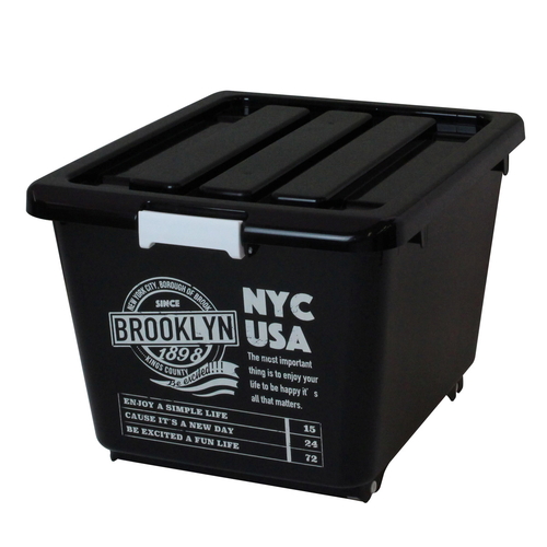 収納ボックス フタ付き NYC 幅39×奥行50×高さ32cm ブルックリンボックス画像