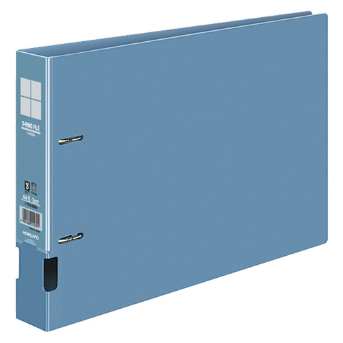 DﾘﾝｸﾞﾌｧｲﾙE型 再生PP表紙 A4ﾖｺ 2穴 300枚収容 背幅45mm 青 1ｾｯﾄ(10冊)画像