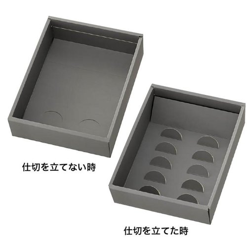 贈答箱 BFE-GLLW ベルフィーユギフトボックス-LLW(20枚) ヘッズ 明るい色合いの贈答箱が並べられた様子