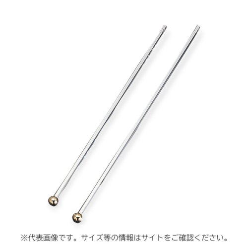 バー用品 18-10 ブロアムマドラー(玉=金メッキ)250mm画像