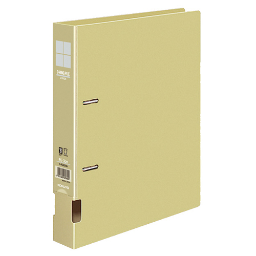 DﾘﾝｸﾞﾌｧｲﾙS型 再生PP表紙 B5ﾀﾃ 2穴 300枚収容 背幅45mm 黄 1ｾｯﾄ(4冊)画像