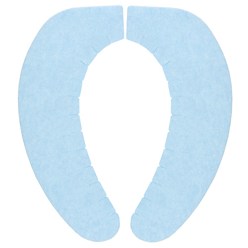 おくだけ吸着 ｽﾞﾚなーいﾍﾞﾝｻﾞｼｰﾄ 無地 ﾌﾞﾙｰ 1ﾊﾟｯｸ(2組)画像