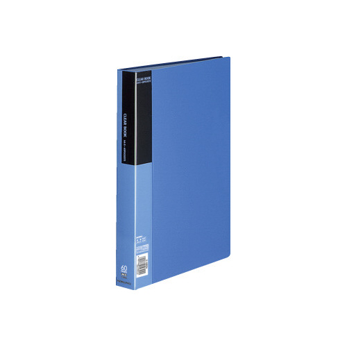 クリヤーブックベーシックＡ４縦６０ポケット青画像