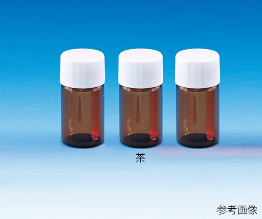 バキュームバイアル（茶）+メラミンキャップ（白）+液状用フッ素ETFEライナーゴム栓　組合せセット　50組入　SVF-20画像