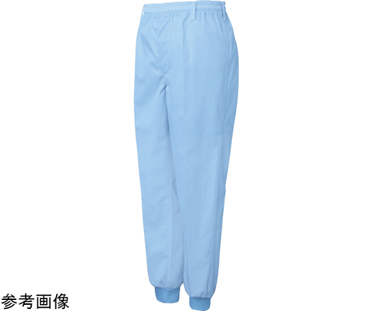 男女共用混入だいきらい総ゴム・裾口ジャージパンツ サックス M