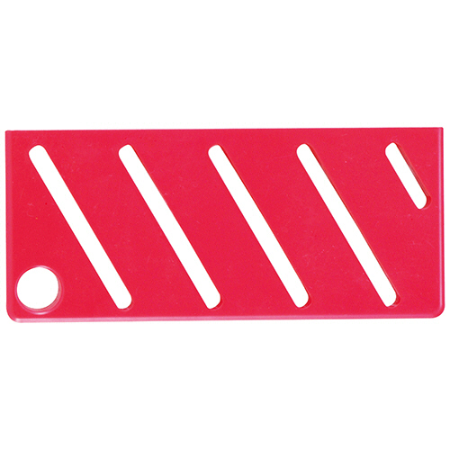 HACCP庖丁差用ｶﾗｰﾌﾟﾚｰﾄ A(斜め)ﾀｲﾌﾟ ﾚｯﾄﾞ 1枚画像