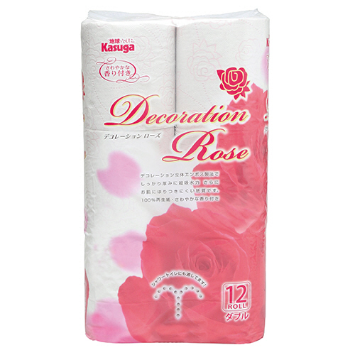 ﾃﾞｺﾚｰｼｮﾝﾛｰｽﾞ ﾋﾟﾝｸ ﾀﾞﾌﾞﾙ 芯あり 25m 1ﾊﾟｯｸ(12ﾛｰﾙ)