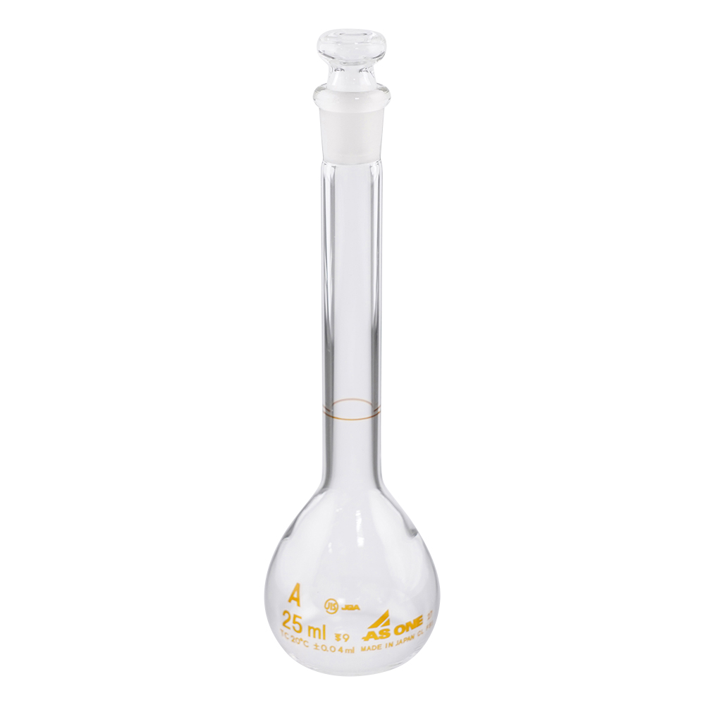 メスフラスコ　白　25mL画像