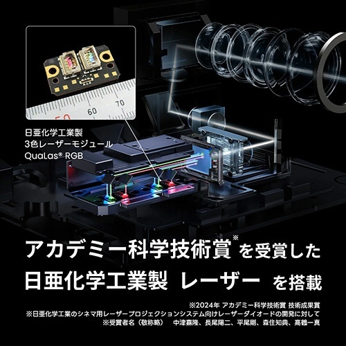 プロジェクターN1S　Pro　4K　ジンバルスタンド　2350ISOルーメン　1台 ジンバルスタンドに取り付けられたプロジェクターが正面を向いている状態
