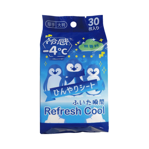マイナス４℃冷感シート３０枚　無香料画像