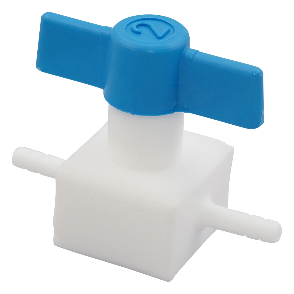 フッ素樹脂製二方コック(差し込み止) 016.70252画像