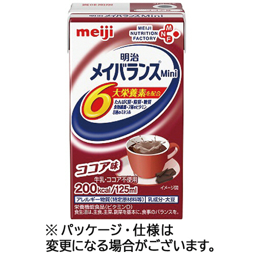ﾒｲﾊﾞﾗﾝｽMini ｺｺｱ味 125mL 紙ﾊﾟｯｸ 1ｹｰｽ(24本)