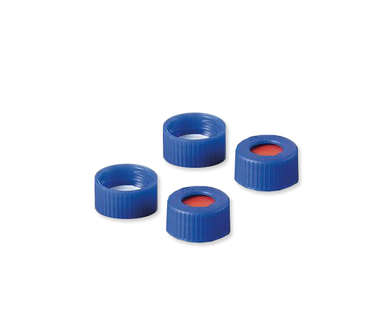 オートサンプラー用バイアル用 青キャップ 100個入画像