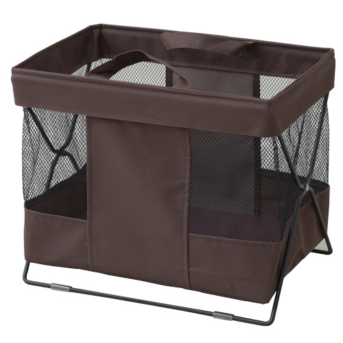 手荷物収納ﾊﾞｽｹｯﾄ S ﾌﾞﾗｳﾝ 1個画像