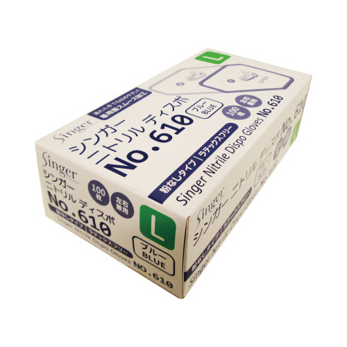 シンガー　ニトリル手袋ＮＯ．６１０　Ｌ　３０箱画像