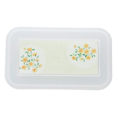 食器 PR-13 [本体]紺・内A [蓋]透明・やまぶき タカギ産業 [ケース販売] 透明な蓋が乗せられた紺色の本体が並ぶ様子