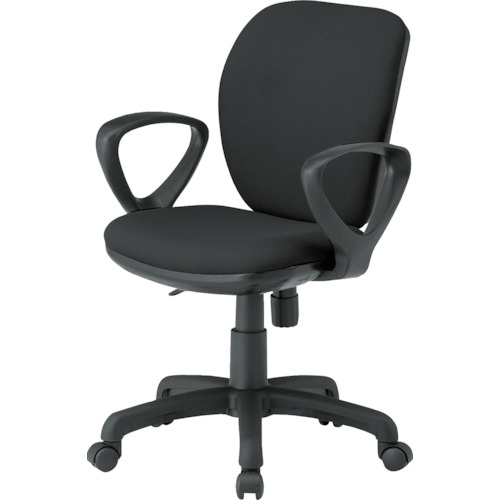 ＴＯＫＩＯ　オフィスチェア　ループ肘付　ブラック画像