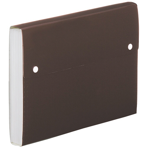 Toffy ﾄﾞｷｭﾒﾝﾄﾌｧｲﾙ A4 13ﾎﾟｹｯﾄ 茶 1ｾｯﾄ(8冊)画像