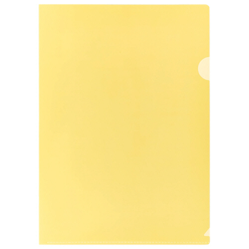 ｶﾗｰｸﾘｱﾎﾙﾀﾞｰ 薄型ｴｺﾉﾐｰﾀｲﾌﾟ A4 ｲｴﾛｰ 厚さ0.15mm 1ｾｯﾄ(30枚:10枚×3ﾊﾟｯｸ)画像