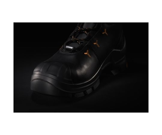 2 VIBRAM レースアップブーツ25.5CM S3 HI HRO SRC 側面から捉えたレースアップブーツのハイカットデザイン