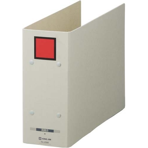 保存Ｆ　ドッチ（両開き）Ａ４横背幅９４ｍｍ赤１０冊画像