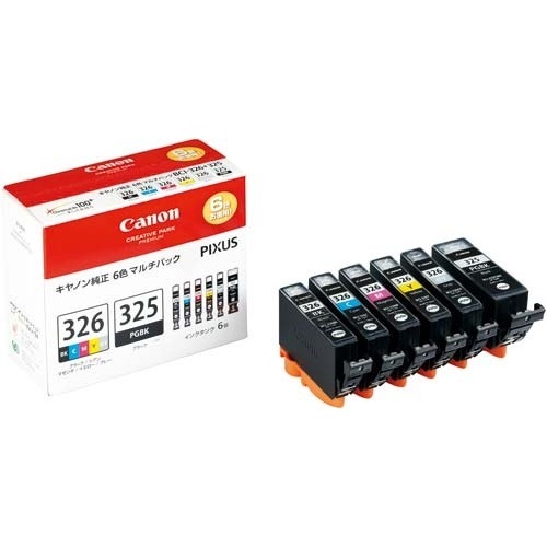 純正インク　ＢＣＩ－３２６　５色＋３２５ＰＧＢＫ画像