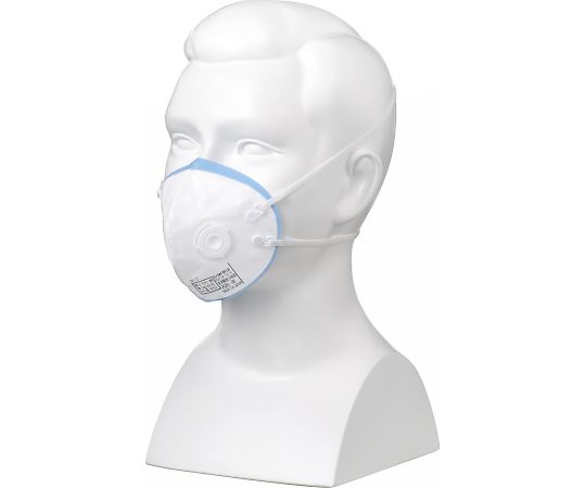 使い捨て式防じんマスク/二本紐式/排気弁付き/10枚1袋/DS2画像