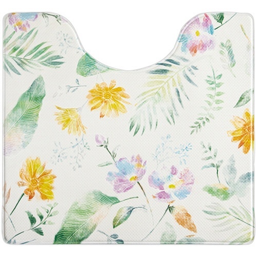 ササッと拭けるトイレマット　約55×60cm　フィオレ　1枚画像