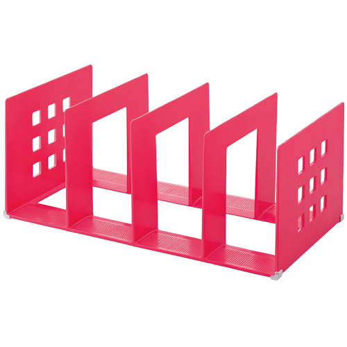 仕切ﾗｯｸ 2L 幅390mm 赤 1個画像