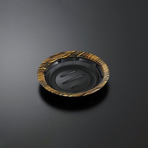 中央化学 惣菜容器 CT 街デリ ランチ M19 グリエ-BK 本体画像