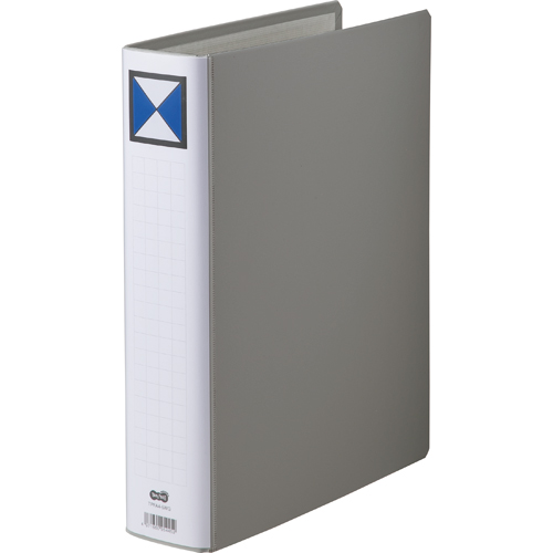 両開きﾊﾟｲﾌﾟ式ﾌｧｲﾙ A4ﾀﾃ 500枚収容 50mmとじ 背幅66mm ｸﾞﾚｰ 1ｾｯﾄ(30冊)画像