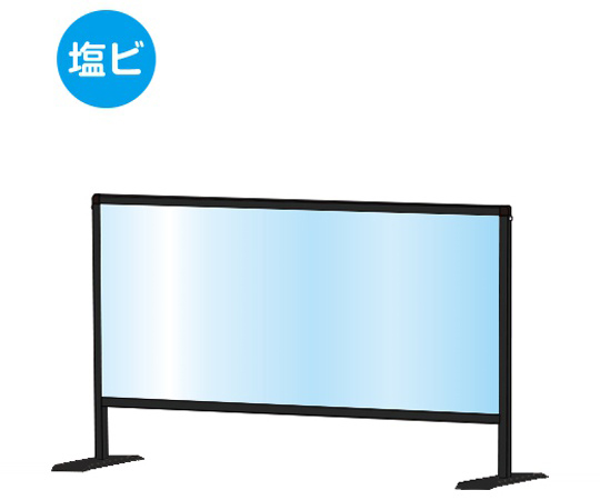ブラックパーテーションスタンド　450×900（塩ビ仕様）画像