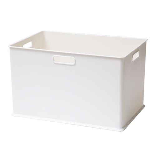 収納ボックス 収納ケース ナチュラ インボックス L プラスチック ホワイト画像