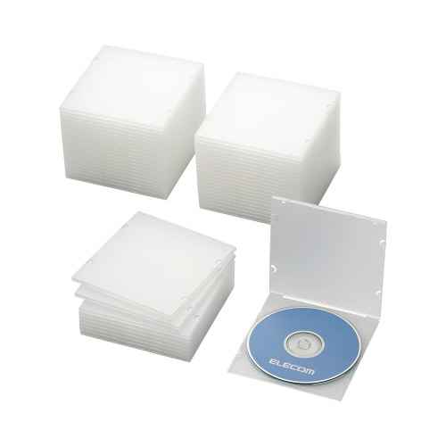 ＣＤ・ＤＶＤケース　５ｍｍ　ＰＰ製　クリア　５０枚画像